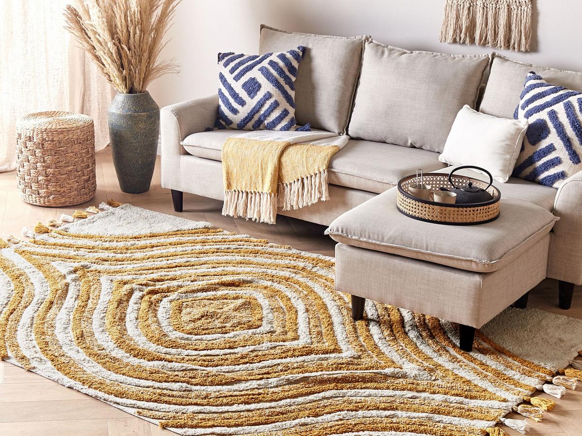 KURZFLOR-TEPPICH Bingol 230/160 cm - Beige, Textil (160/230cm) - Beliani