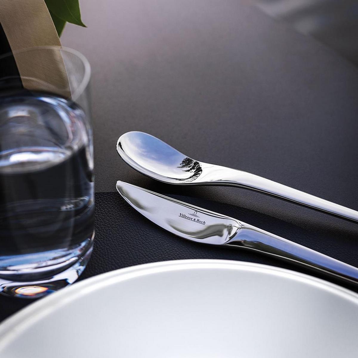 TAFELBESTECK NewMoon silber 180-tlg. - Silberfarben, Metall - Villeroy & Boch