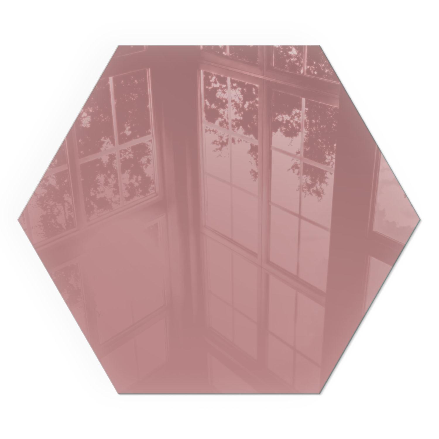 GLASPLATTE für Kamin h40 cm - Pink, Glas (40/40/0.4cm) - TULUP