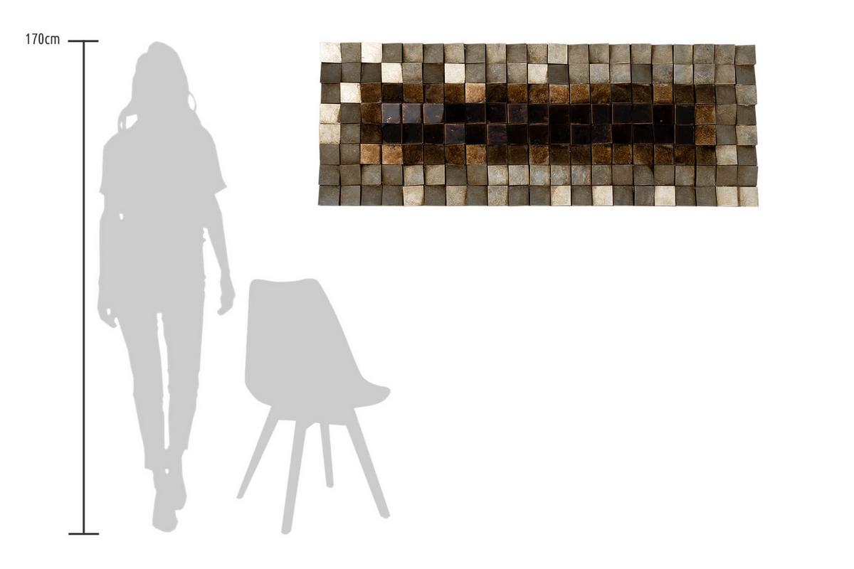 WANDBILD Braun 127/55 cm - Braun, Holz/Kunststoff (8.05/55cm) - KUNSTLOFT