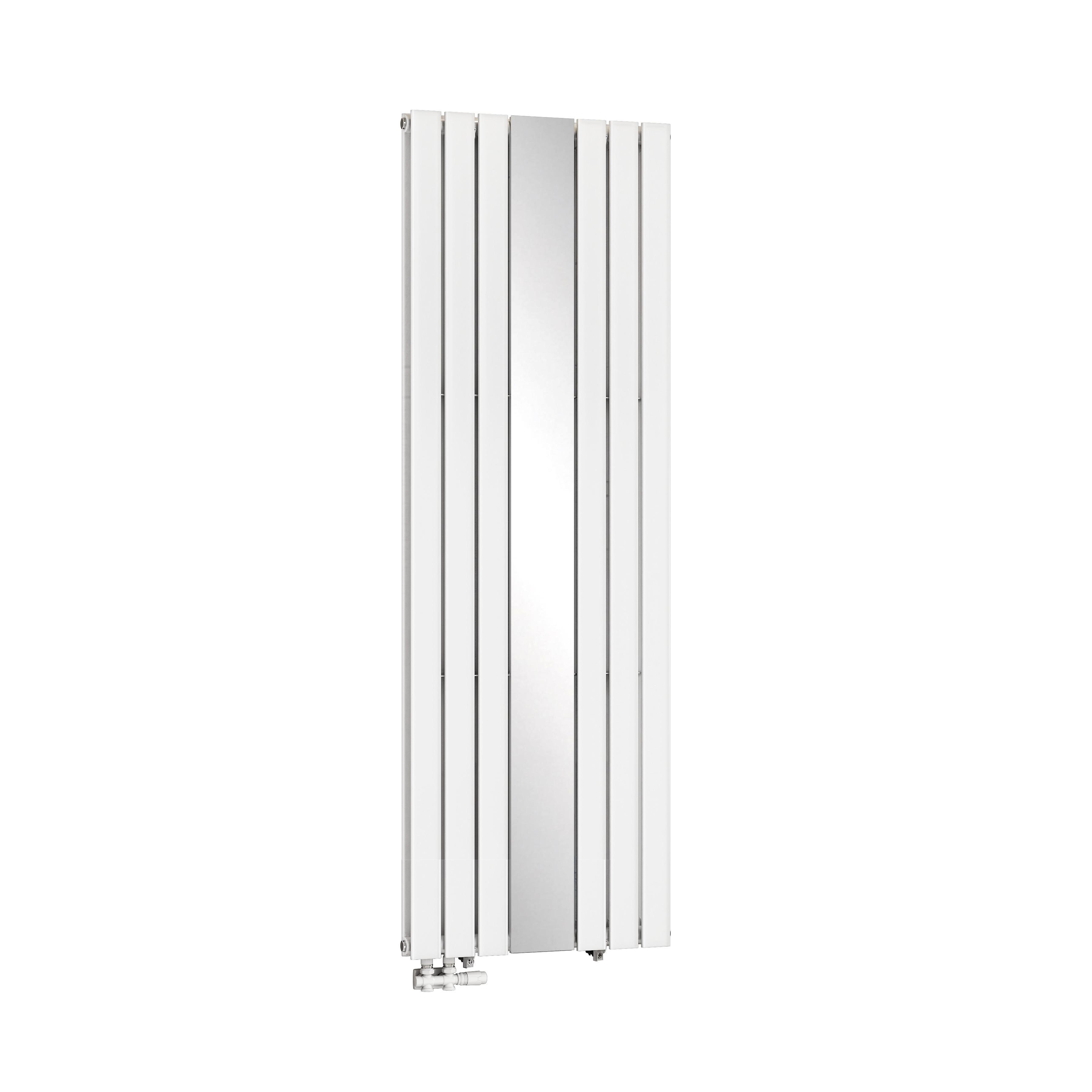 HEIZKÖRPER Flachheizkörper mit Spiegel Weiß 180/62/4,9 cm - Weiß, Metall (62/180/6.6cm) - EMKE