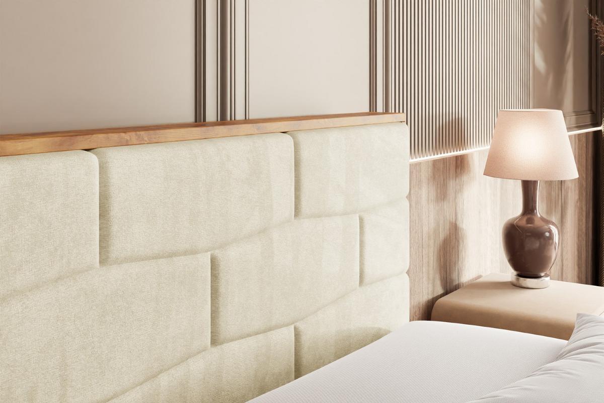 BOXBETT mit Matratze H3 und Lattenrost - LOLLI8 - 140x200 - Beige - Creme, Holzwerkstoff/Kunststoff (140/200cm) - ALTDECOR