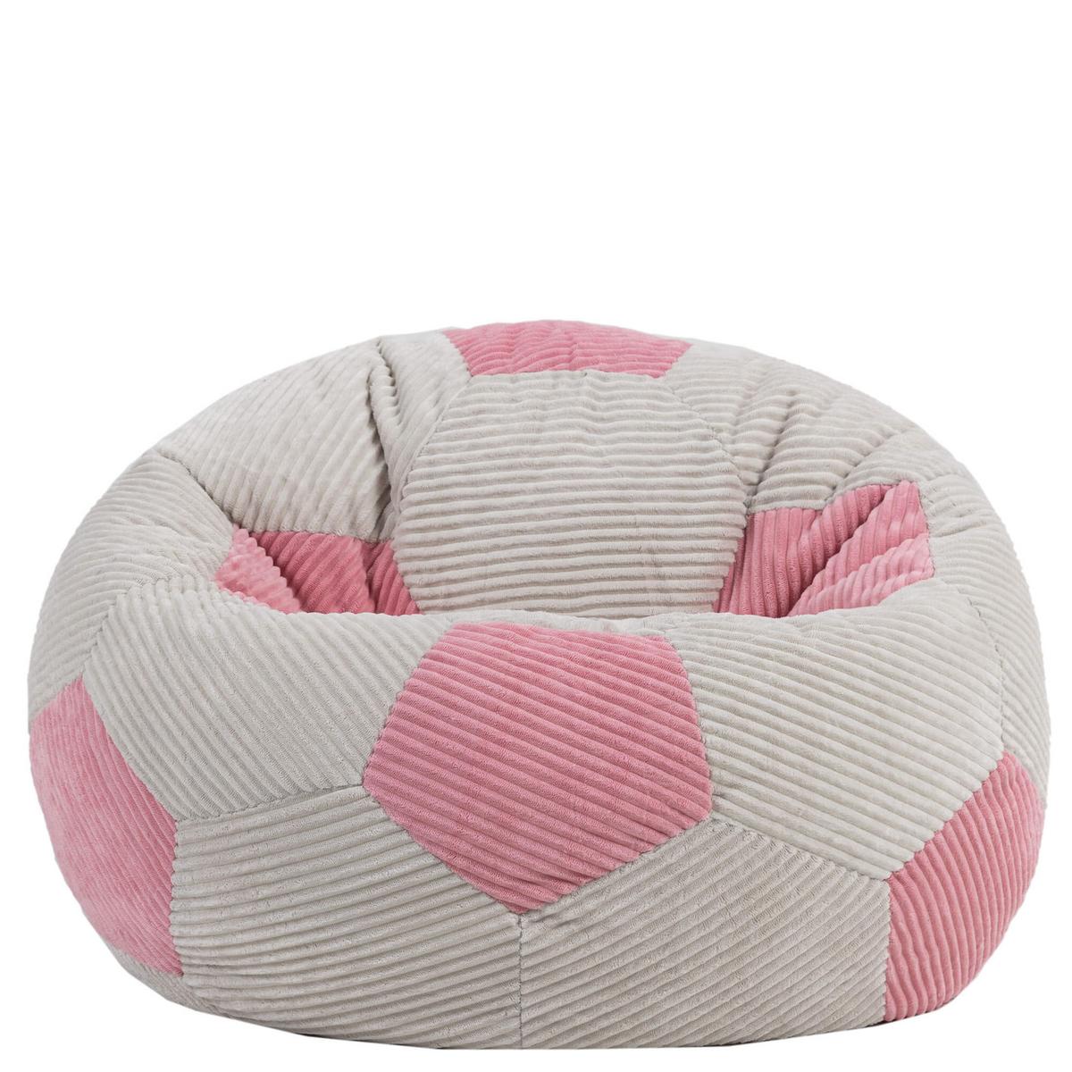 KINDERSITZSACK Fußball - Pink, Textil (76/48/76cm) - icon