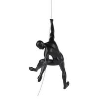 SKULPTUR Schwarz 16/31 cm - Schwarz, Stein (0.55/31/15cm) - KUNSTLOFT