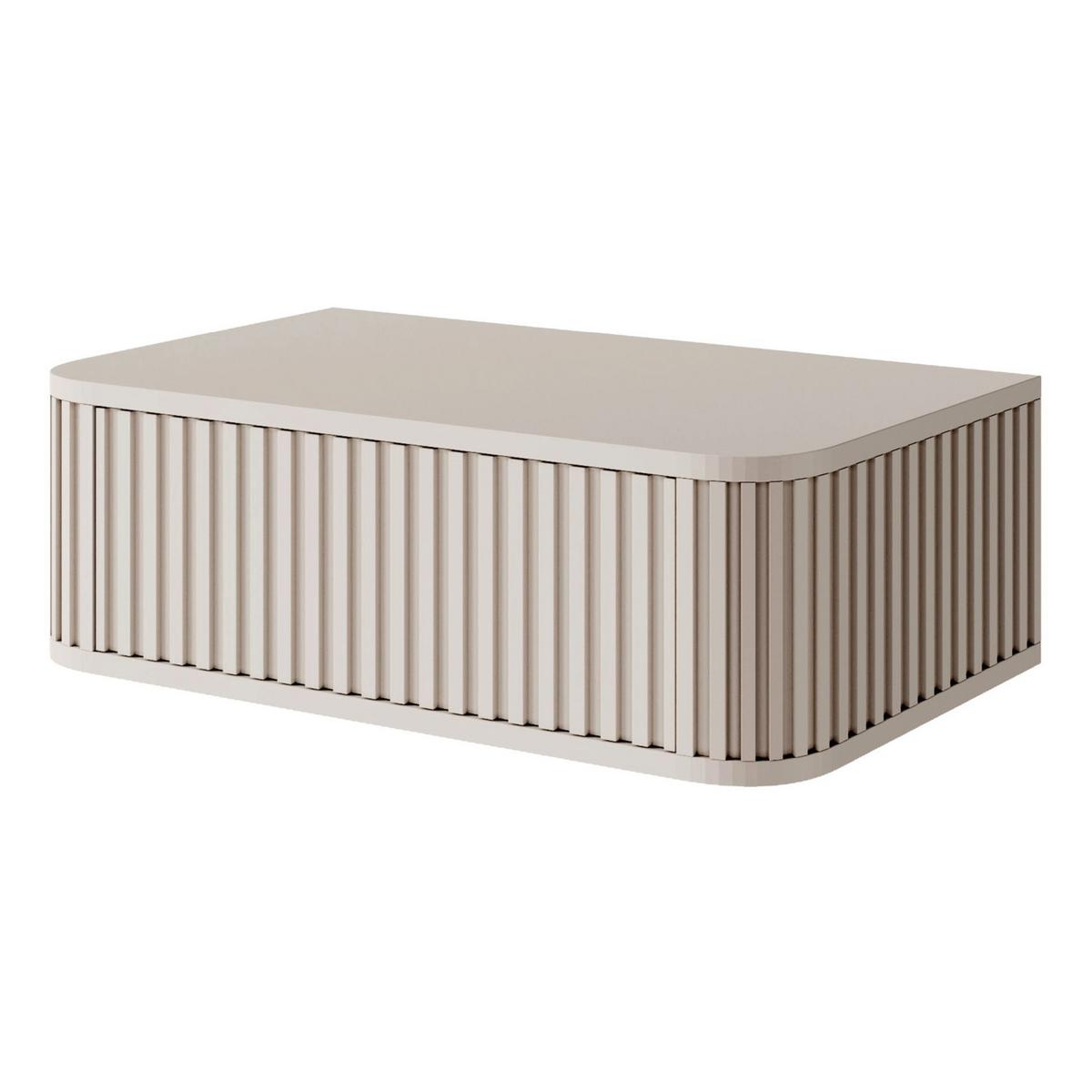 NACHTKONSOLE Ovarlo Greige 63 cm - Taupe, Holzwerkstoff (63.2/20.4/38cm) - Selsey
