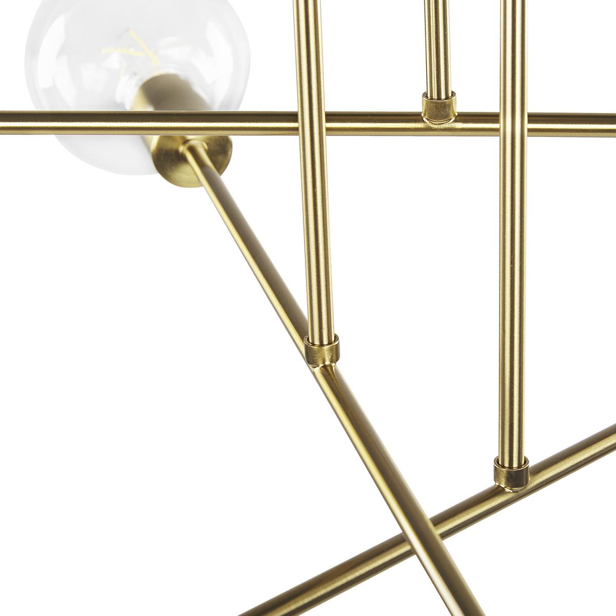 HÄNGELAMPE Kidane 61/61/33 cm - Messingfarben, Metall (61/61/33cm) - Beliani