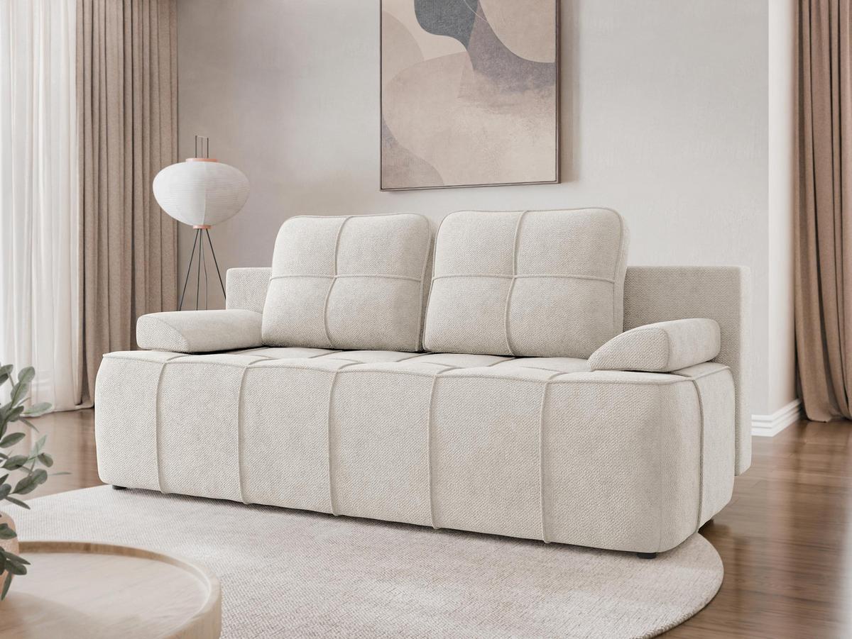 SCHLAFSOFA Lover - Creme/Schwarz, Holz/Kunststoff (202/95/95cm) - MIRJAN24