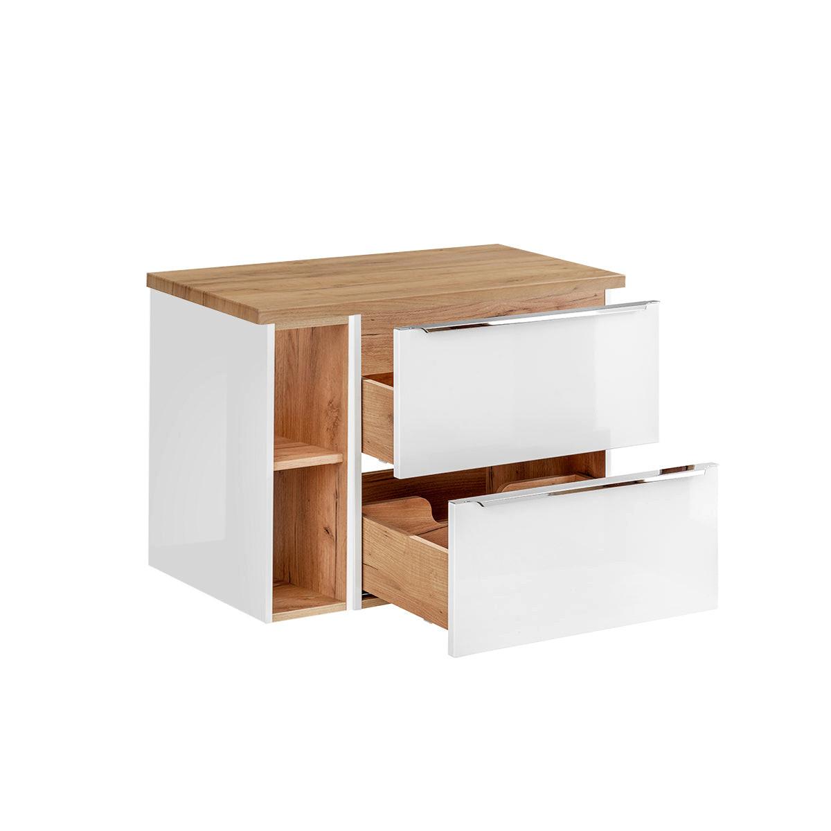 WASCHTISCHUNTERSCHRANK 80.4cm April Weiß - Weiß, Holzwerkstoff (80.4/59/46cm) - Petits-meubles