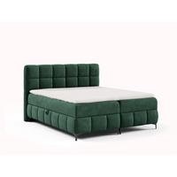 BOXBETT Sophie In Salvador - Dunkelgrün, Holzwerkstoff/Textil (200/200cm) - Fun Möbel