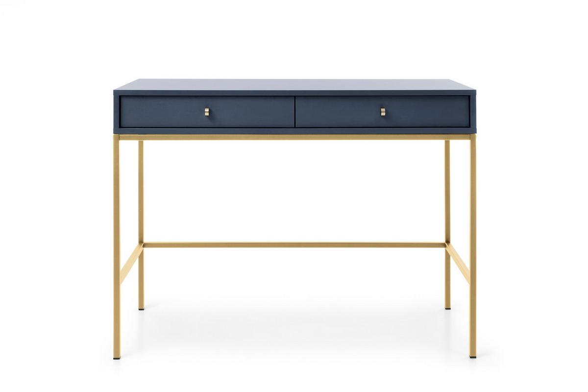 KONSOLENTISCH MONDO 104/78/50 cm mit Schubladen, Blau - Blau, Holzwerkstoff (50/104/78cm) - MASSENO