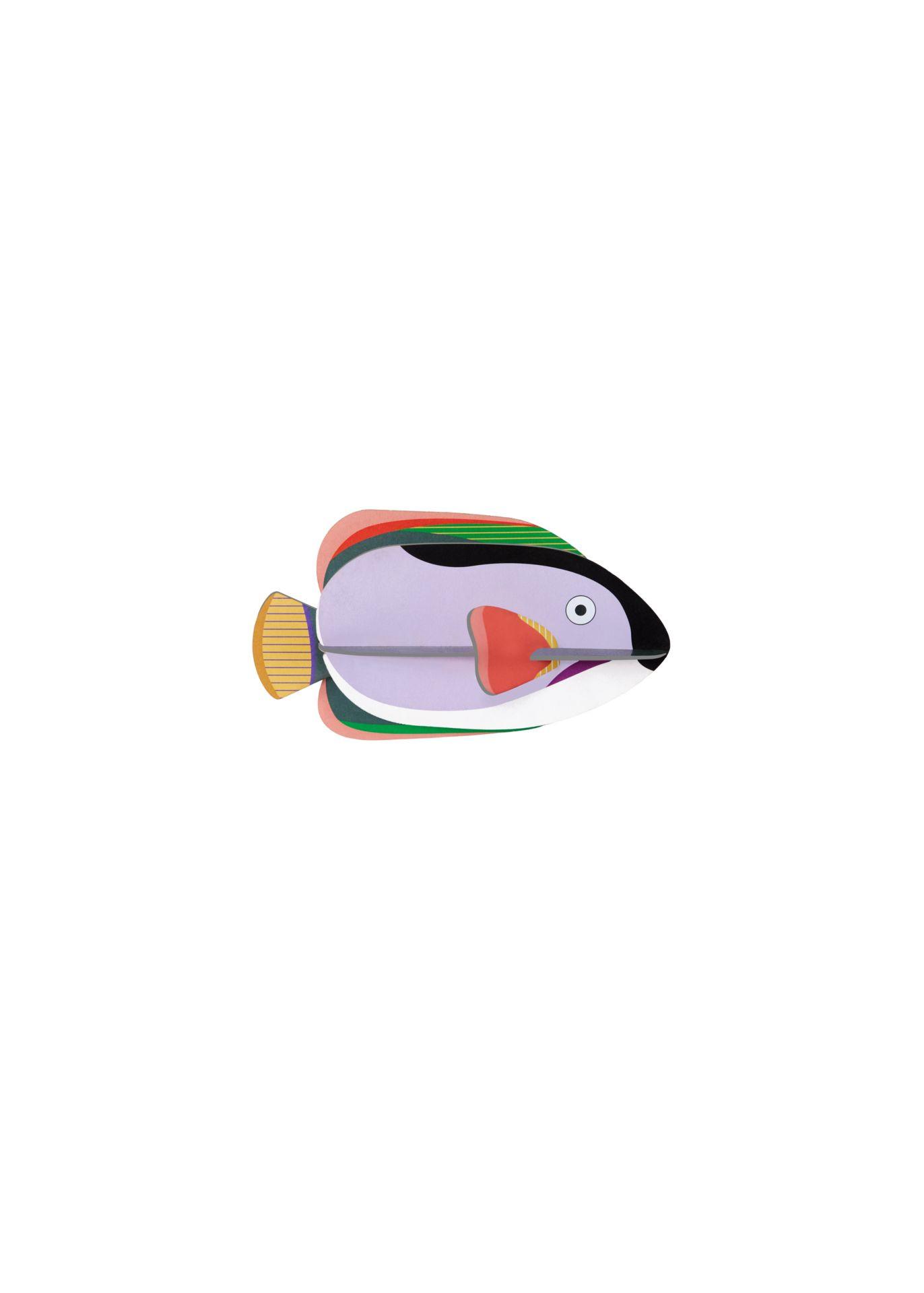 WANDSKULPTUR Bunt 5,5/7,2 cm - Multicolor, Wellpappe (5.5/7.2/13cm) - Studio Roof