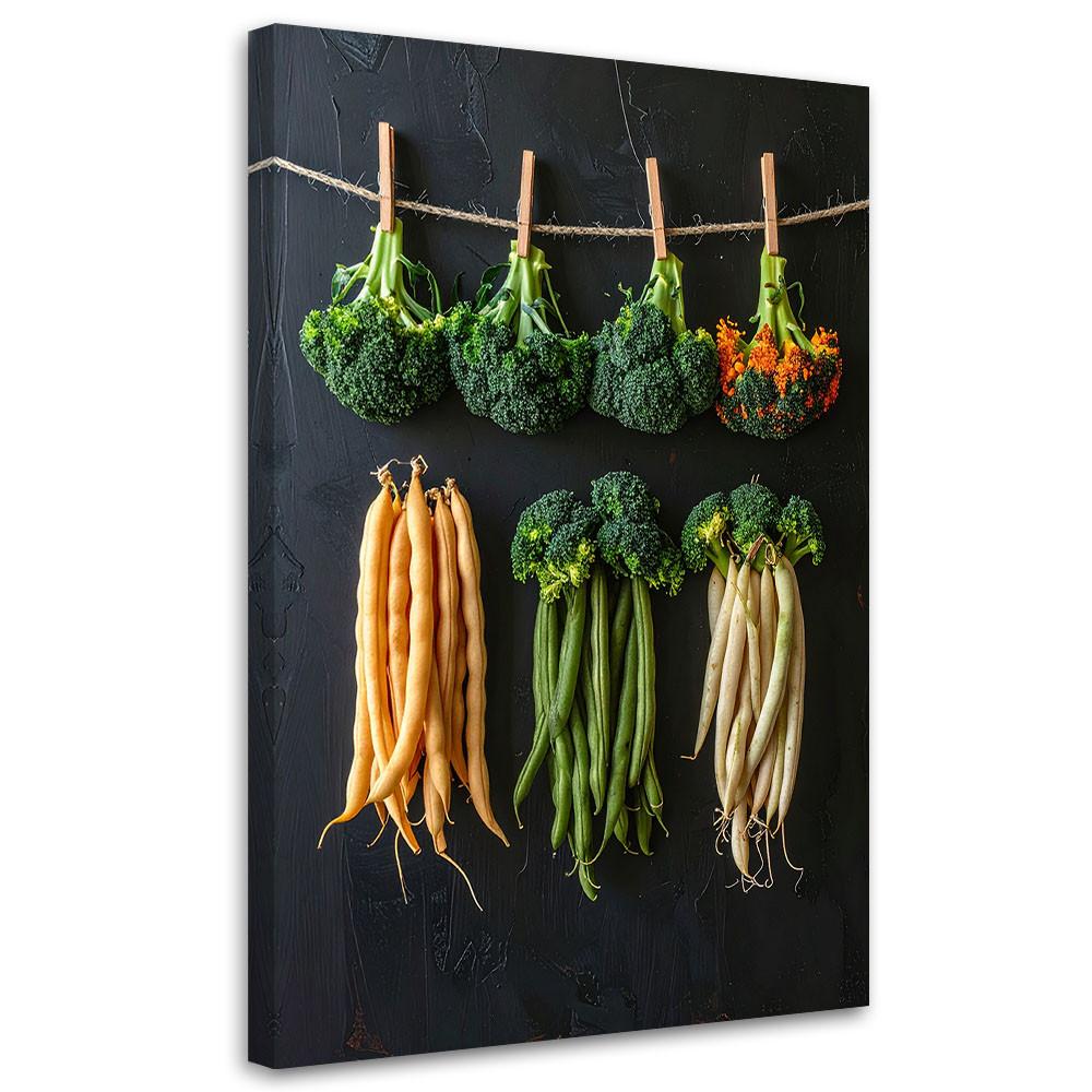LEINWANDBILD Essen & Trinken 70x100cm - Multicolor, Textil (70/100cm) - Feeby