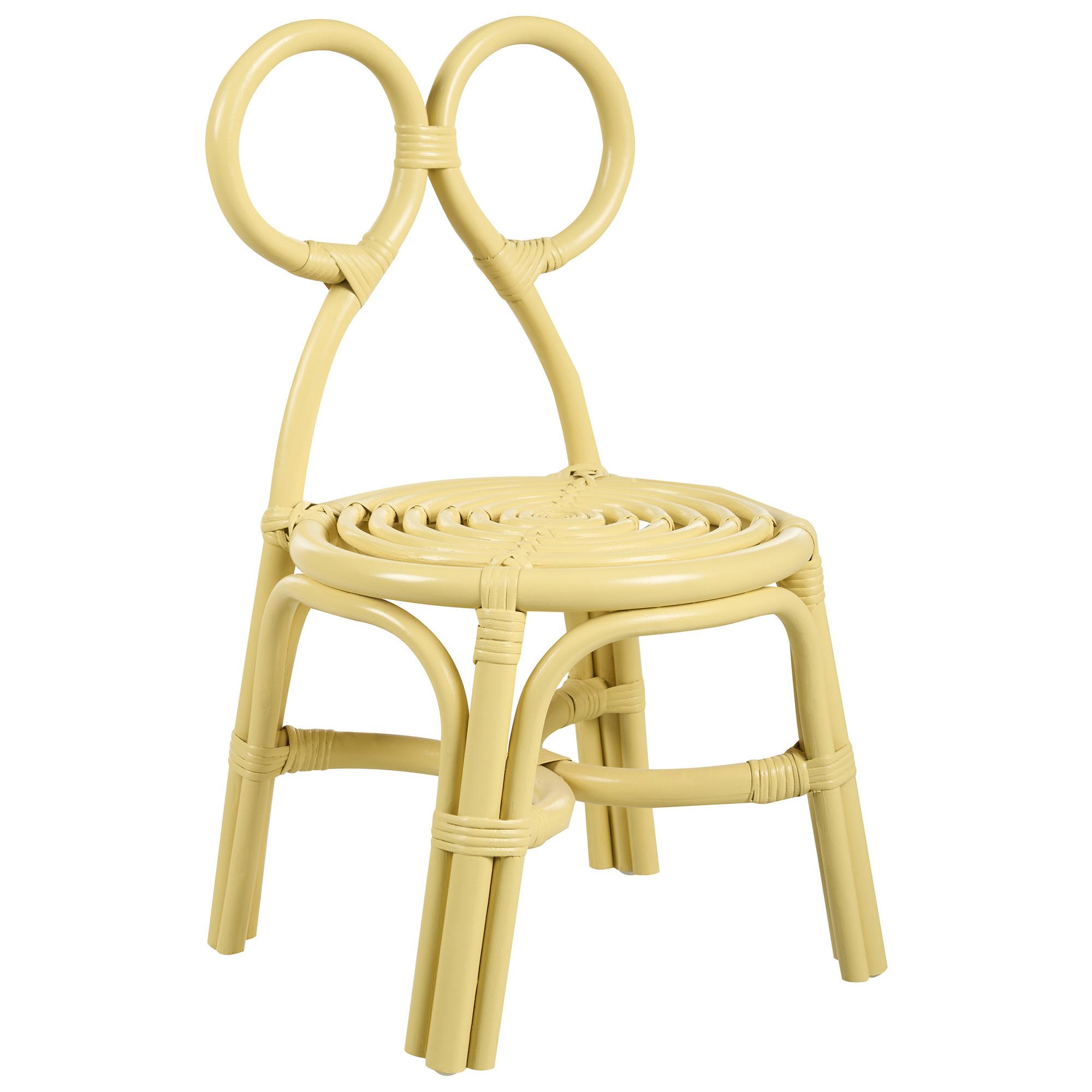 KINDERSESSEL Gelb Mirtia - Gelb, Naturmaterialien (34/59/28cm) - Beliani