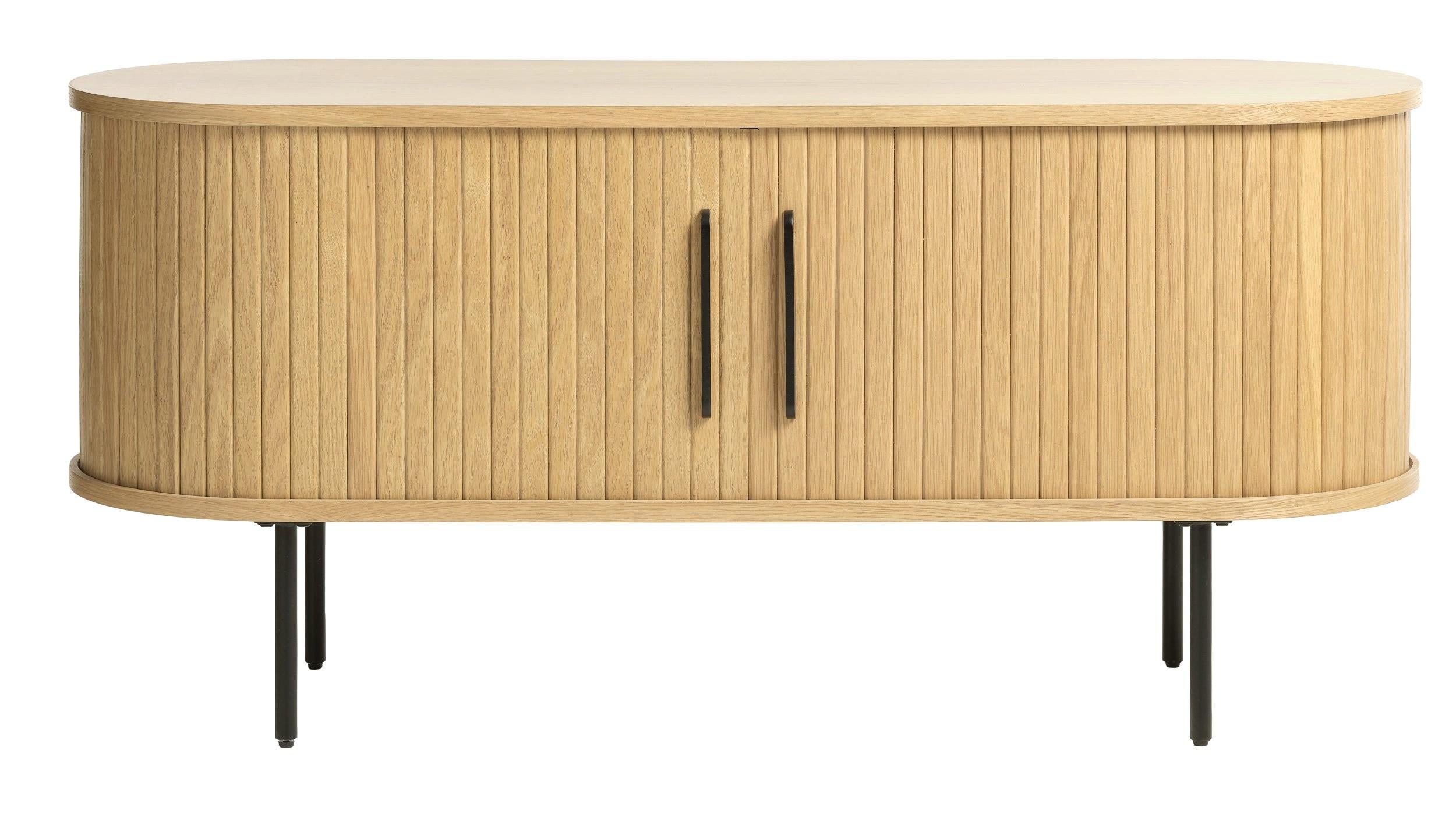 TV-SCHRANK Gativel Eichefarben 120 cm - Eichefarben/Schwarz, Holzwerkstoff/Kunststoff (120/55.6/40cm) - Selsey