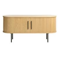 TV-SCHRANK Gativel Eichefarben 120 cm - Eichefarben/Schwarz, Holzwerkstoff/Kunststoff (120/55.6/40cm) - Selsey