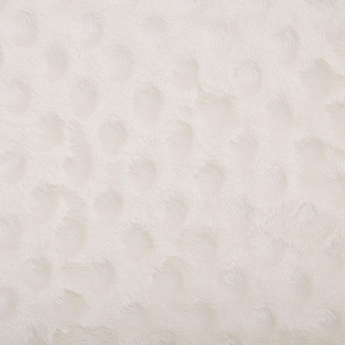 DECKE Cremeweiß Samur 200/150 cm - Ecru, Textil (150/200cm) - Beliani