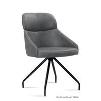 ESSZIMMERSTUHL (8er-Set) Dionne 52x82x63 Schwarz/Grau - Schwarz/Grau, Kunststoff (63/82/52cm) - 58aufmkessel