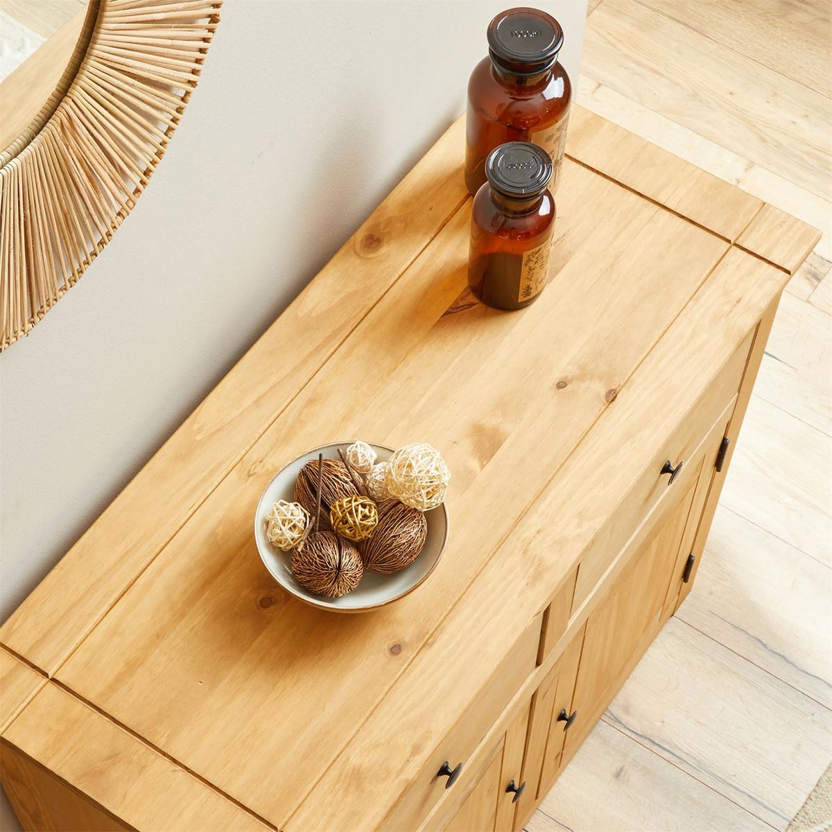KOMMODE CANCUN gebeizt/gewachst - Kieferfarben, Holz (93/80/40cm) - CARO-Möbel