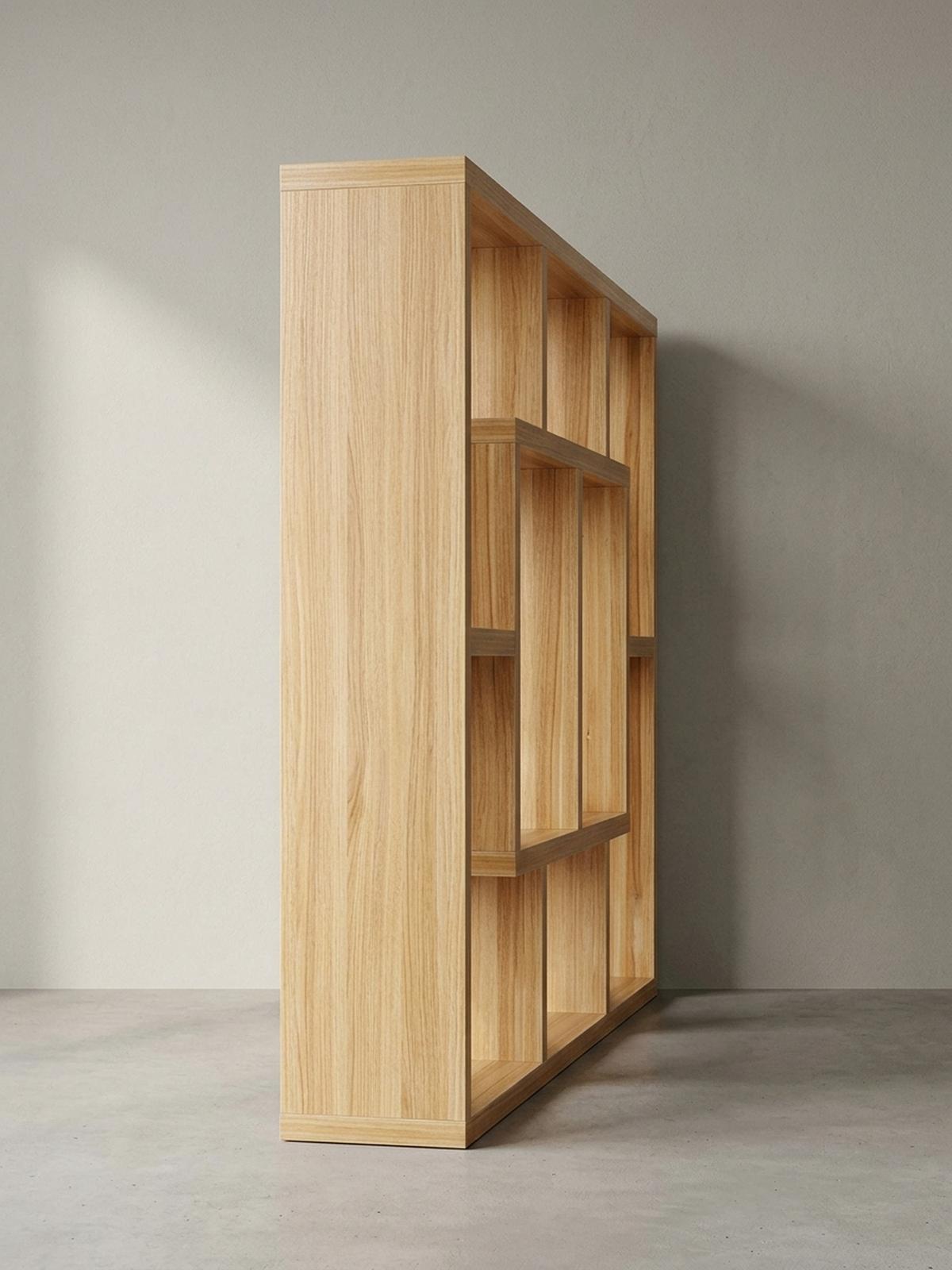 WANDREGAL RUR MDF Melaminbeschichtet Modern, Braun 85x16x48 cm - Braun, Holz (85/48/16cm) - KADIMA DESIGN