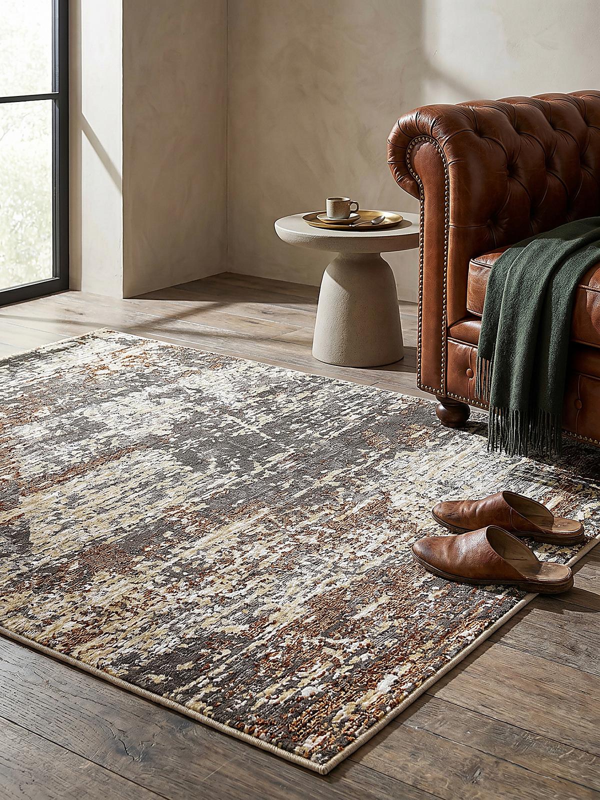 TEPPICH ADUR, abstrakt, Erdtöne, 160 x 230 cm - Braun, Textil (230/160cm) - KADIMA DESIGN