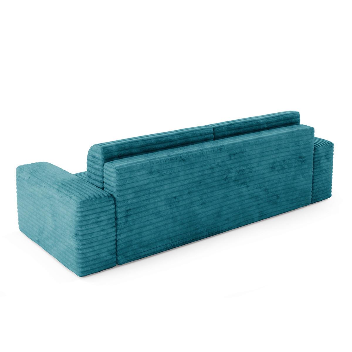 SOFA Fabio 3 Sitzplätze Hellblau - Blau, Holz (260/82/102cm) - Petits-meubles
