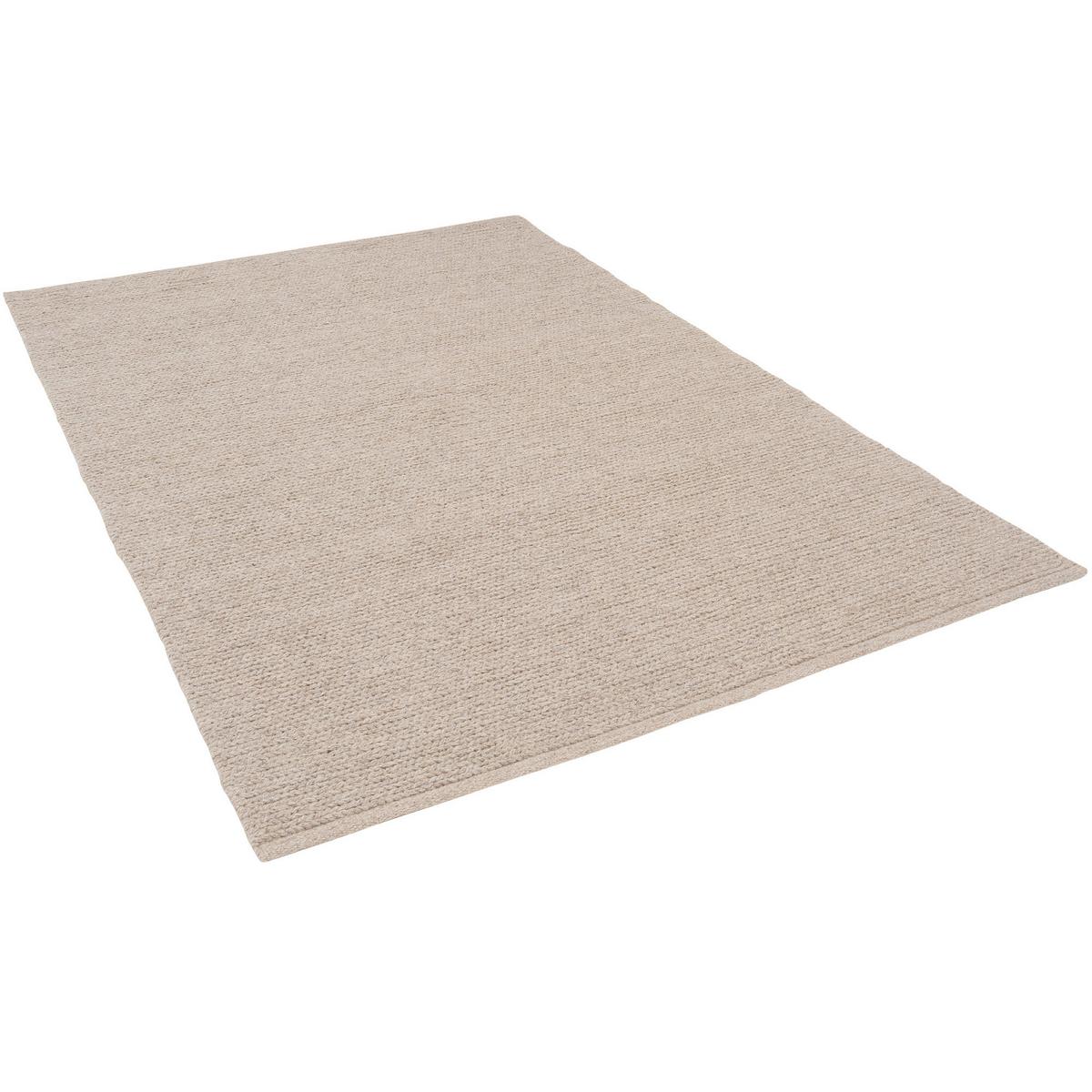 NATUR TEPPICH WOLLE SKARA - Beige, Naturmaterialen (70/130cm) - Pergamon