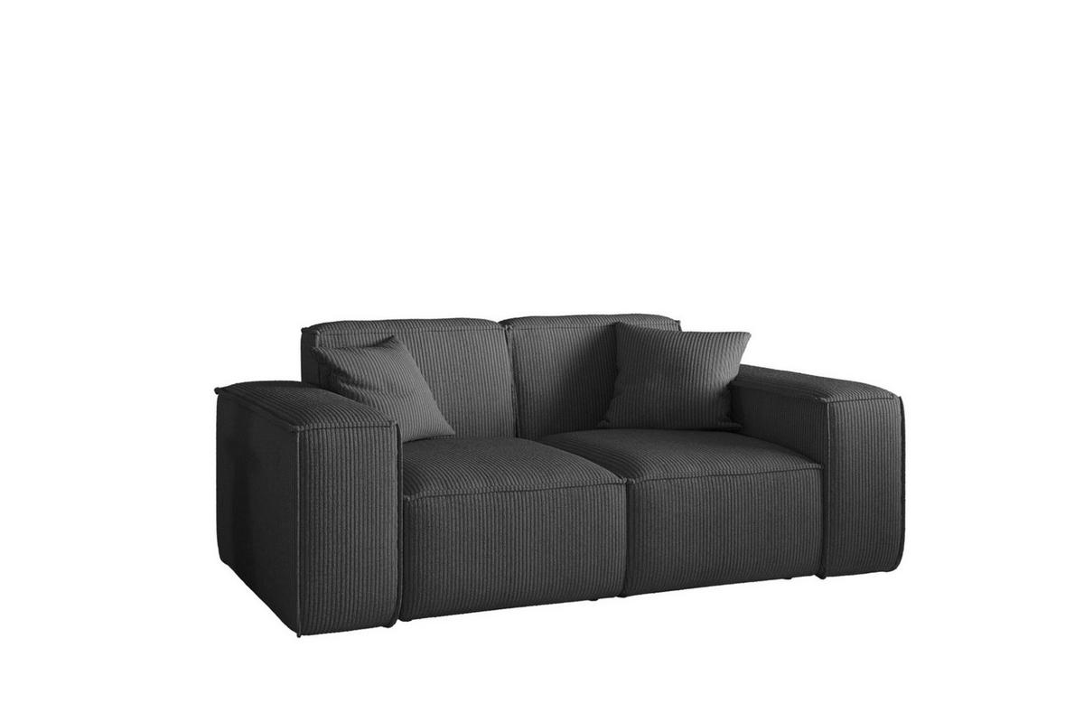 SOFA Celes Premium 2-sitzer Stoff Scala - Anthrazit, Holzwerkstoff/Textil (186/73/88cm) - Fun Möbel