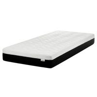 GEL-MEMORY-SCHAUMMATRATZE H2/3 Mittel 90/200 cm Spongy - Weiß, Textil (90/200cm) - Beliani