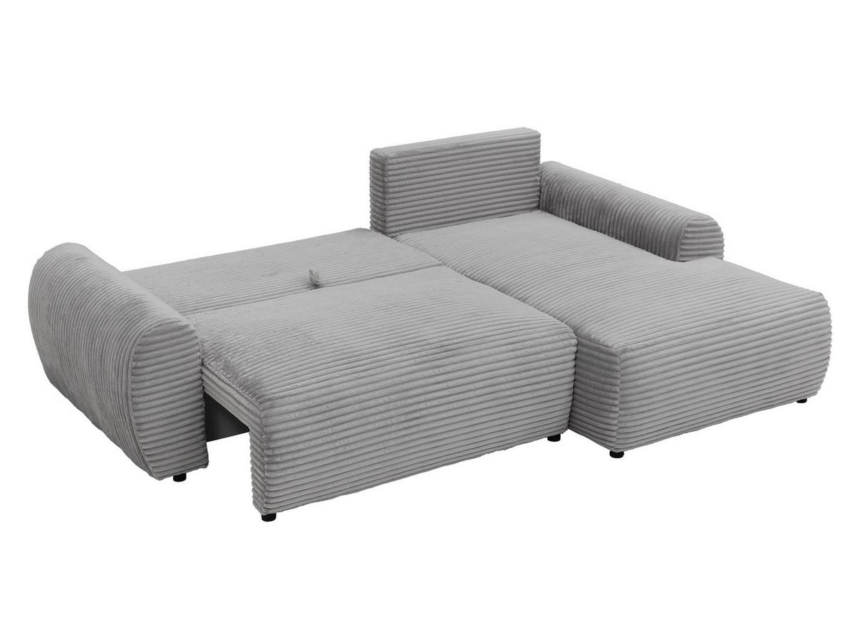 ECKSOFA Bello, Seite: Links - Schwarz/Naturfarben, Holz/Kunststoff (267/177cm) - MIRJAN24