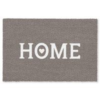 FUSSMATTE Startseite - Text - Taupe Fußabtreter 60x40 cm - Taupe, Kunststoff (60/0.4cm) - MuchoWow