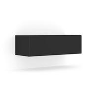TV-MÖBEL Bali Mattschwarz - Schwarz, Holzwerkstoff (100/30/40cm) - Petits-meubles