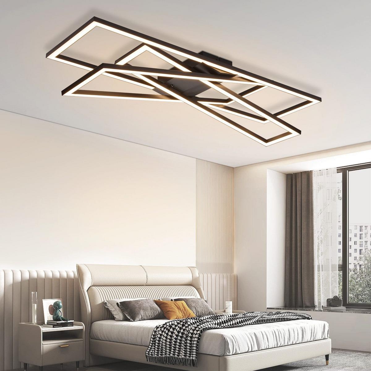 LED-DECKENLEUCHTE Mabee 23.5/75/13.5cm - Schwarz, Metall (75/23.5/13.5cm) - Nettlife