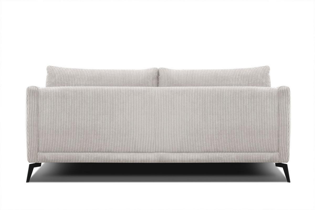 SOFA VILT 3-Sitzer, weiß - Schwarz/Weiß, Holzwerkstoff/Textil (202/89/94cm) - Wozimo
