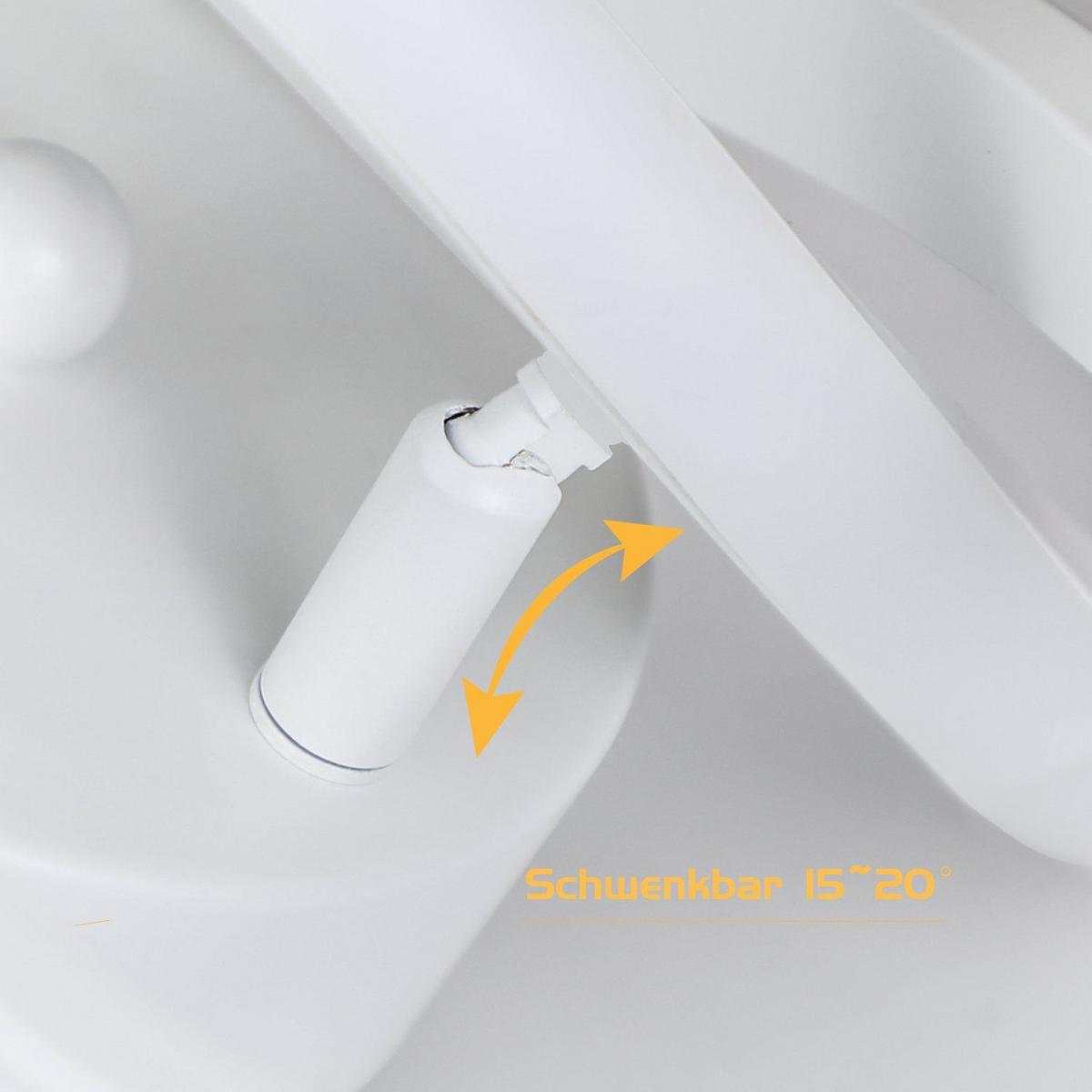 LED-DECKENLEUCHTE Weydenwall 24.0/12.0/24.0 cm - Weiß, Metall (24/24/12cm) - ZMH