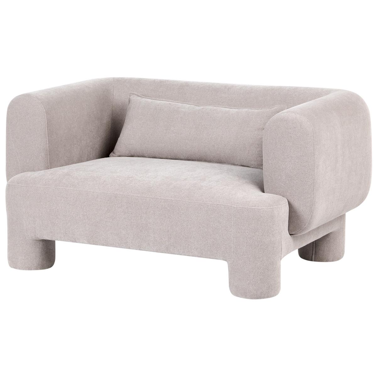 SOFA-SET 6-Sitzer Stoff Beige Hogbo - Beige, Textil (180/73/93cm) - Beliani
