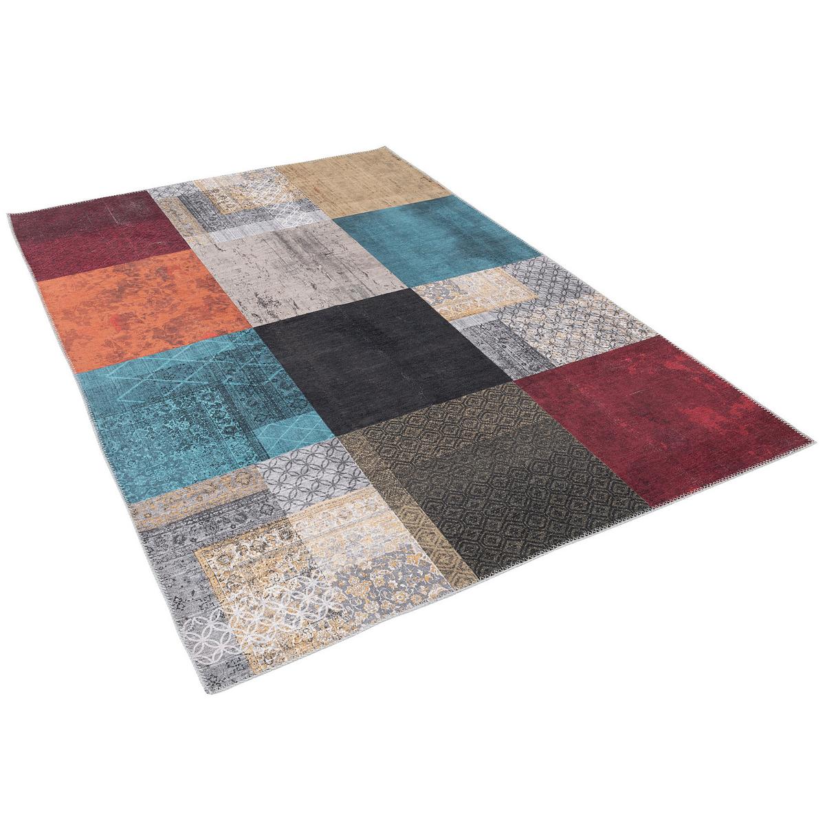 VINTAGE DESIGNERTEPPICH FINESSE PATCHWORK - Multicolor, Textil (80/250cm) - Pergamon