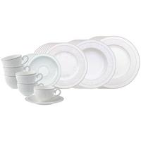 KOMBISERVICE Gray Pearl weiß 30-tlg. - Weiß, Keramik (2/2/2cm) - Villeroy & Boch