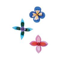 WANDDEKO Leucht Papierblume 4/19.5 cm - Multicolor, Wellpappe (4/19.5/19cm) - Studio Roof