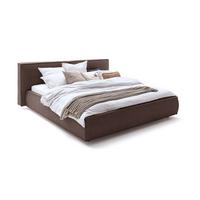 POLSTERBETT CARLO Braun Flachgewebe - Braun, Textil (200/200cm) - KAWOLA
