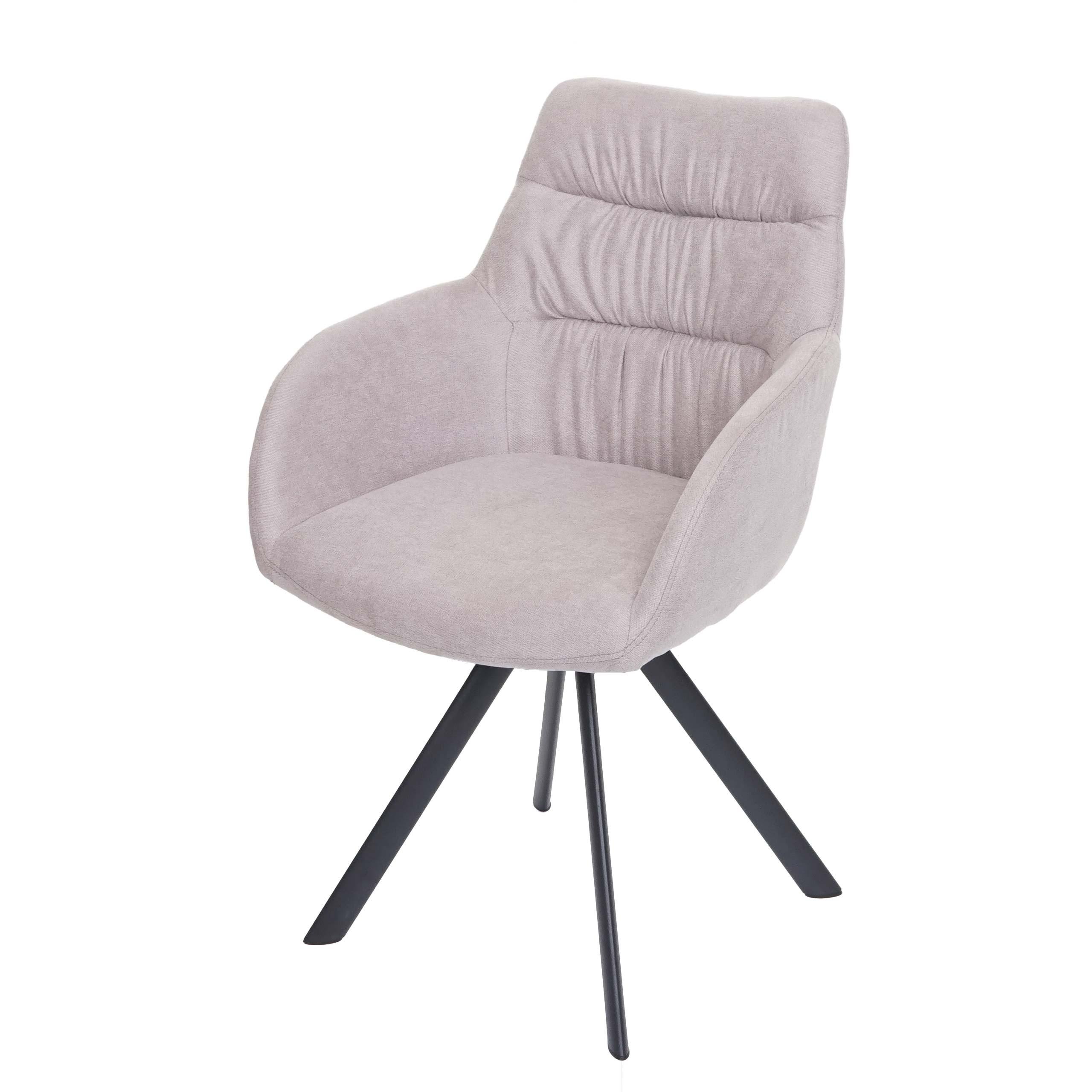 ESSZIMMERSTUHL Cremeweiß - Beige/Weiß, Textil (57/94/47cm) - MCW