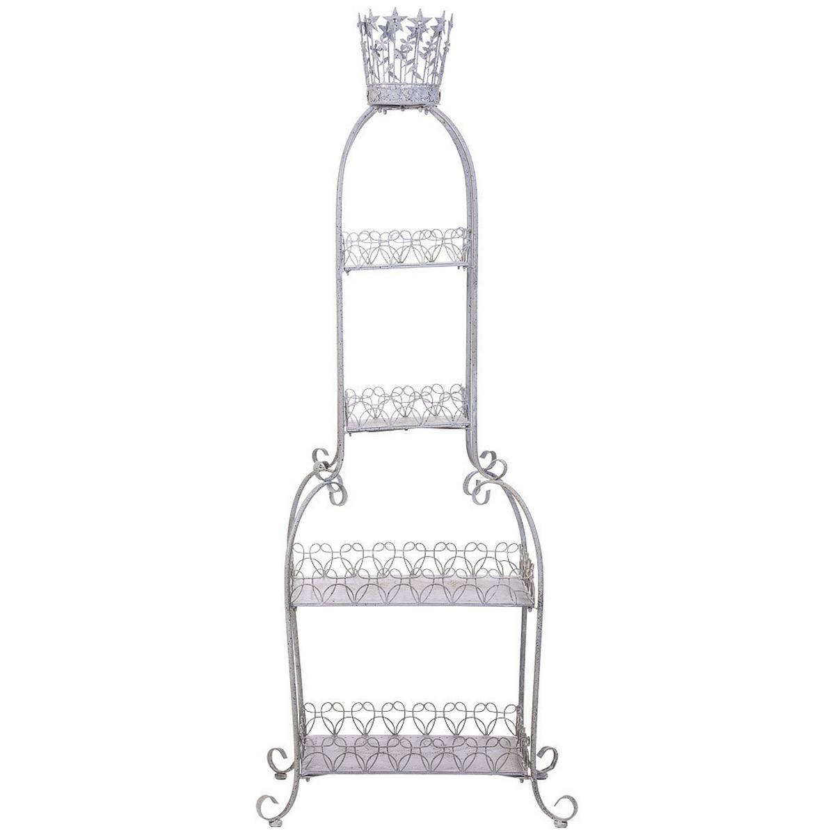 METALLREGAL mit 4 Böden 73x48x188 cm Grau - Grau, Metall (73.03/188.6/48.9cm) - Wanderlust