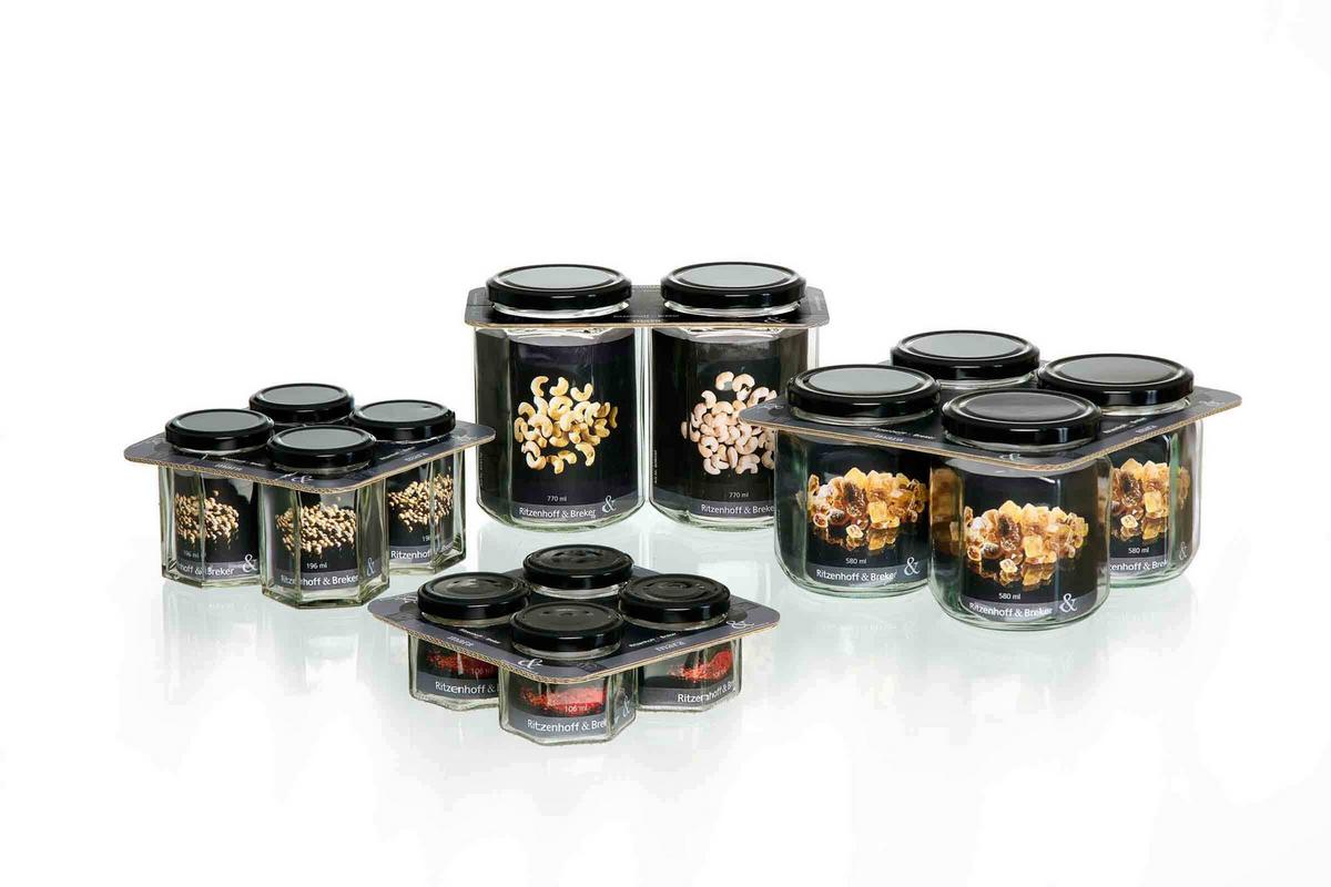 VORRATSGLÄSER-SET Mara transparent 770 ml 2-tlg. - Transparent, Glas (9/14/9cm) - Ritzenhoff Breker