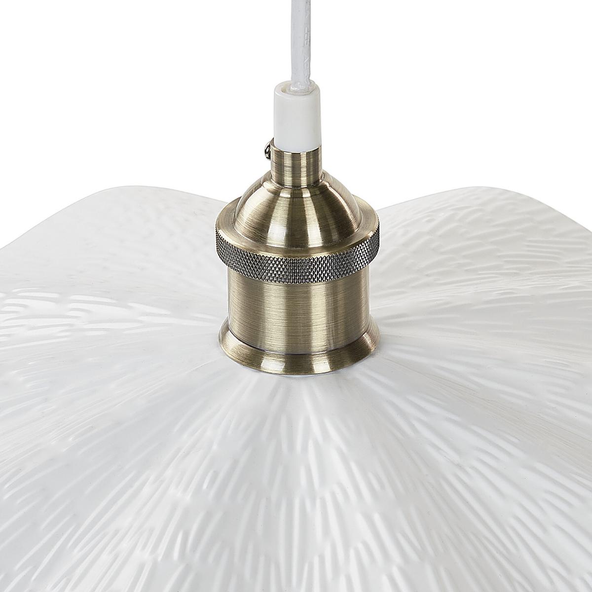 PENDELLEUCHTE Phils 40/40/127 cm - Weiß, Metall (40/40/127cm) - Beliani