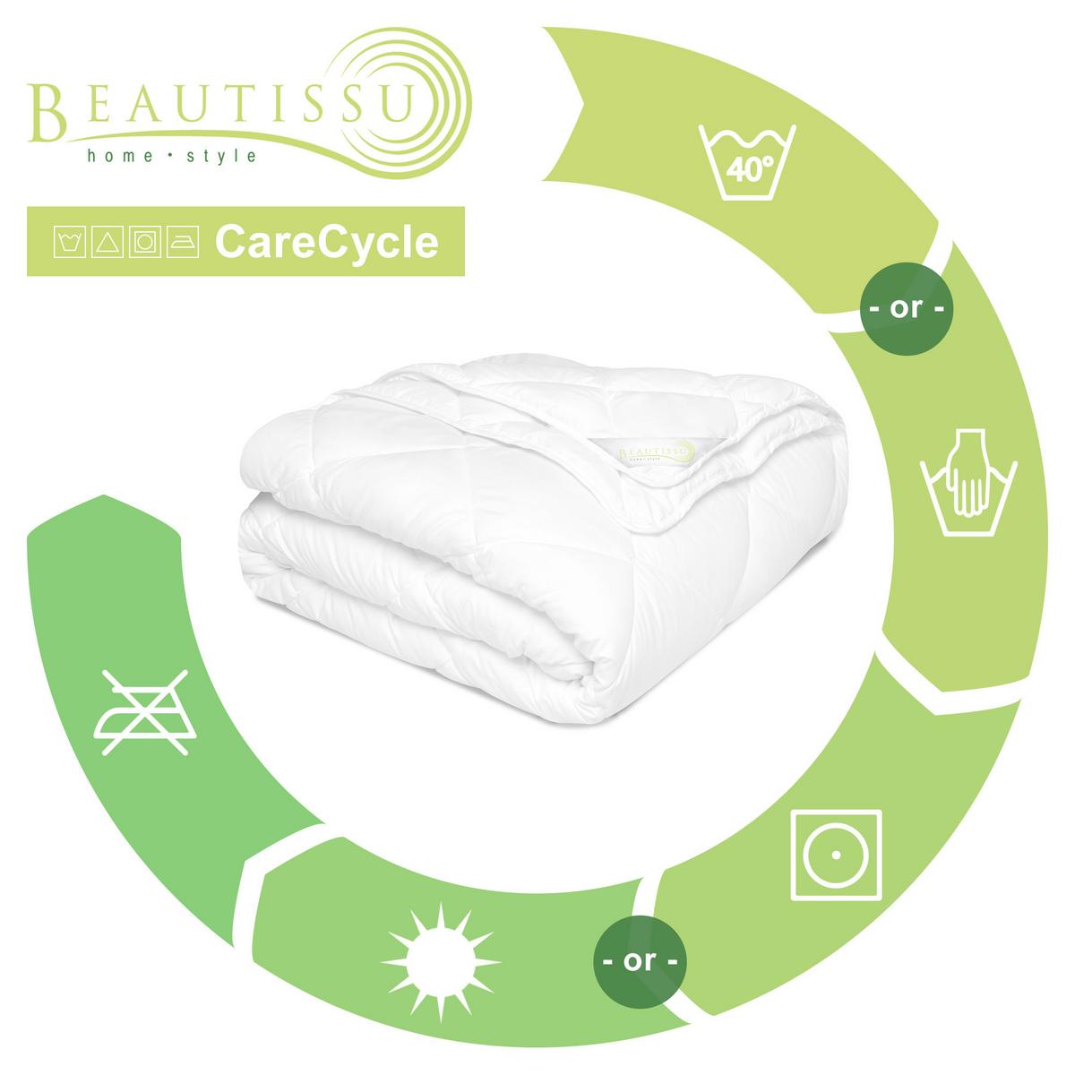 BETTDECKE BeauNuit JD 135x200cm 4 Jahreszeiten (2tlg) - Weiß, Textil (135/200cm) - Beautissu 