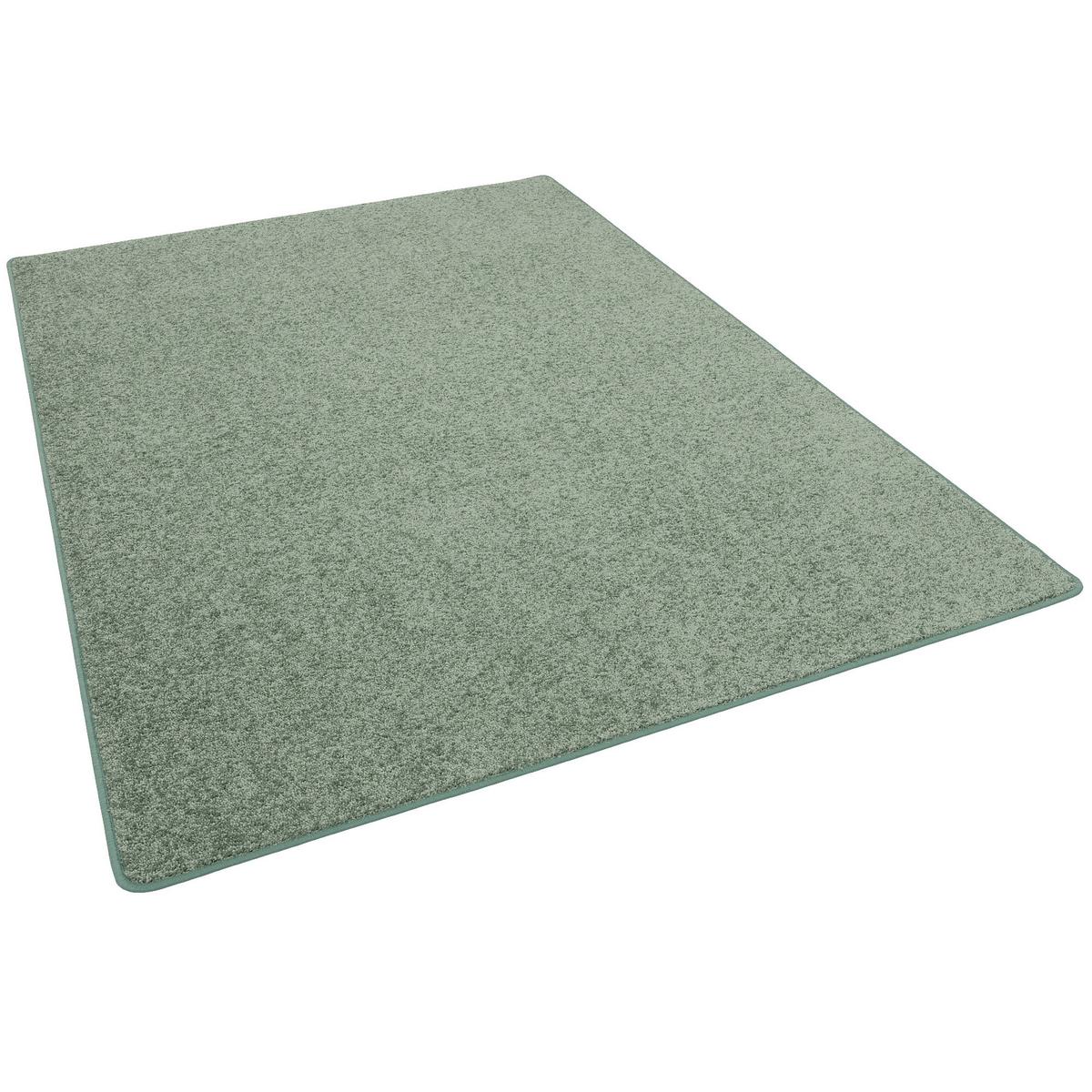 HOCHFLOR VELOURS TEPPICH MONA - Mintgrün, Textil (100/100cm) - Snapstyle