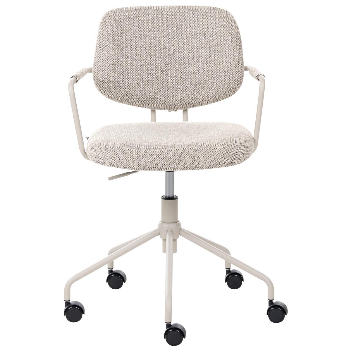 BÜROSTUHL Stoff Beige Ripley - Beige, Textil (60/82/60cm) - Beliani