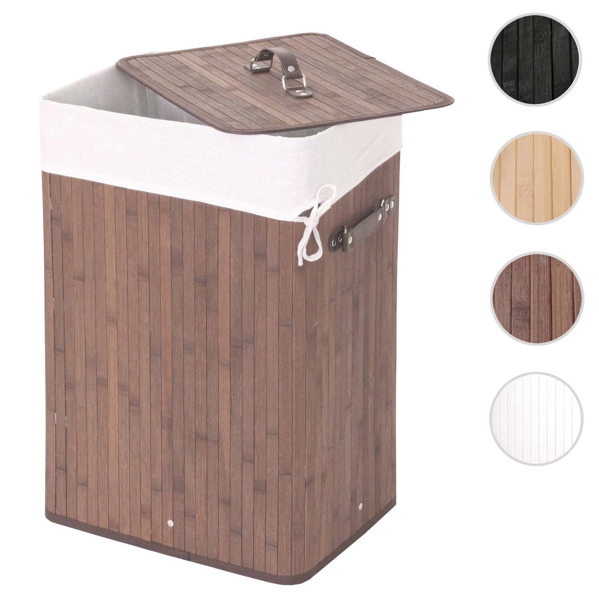 WÄSCHEKORB Braun, Cremeweiß - Creme/Braun, Holz (43/61/32cm) - MCW