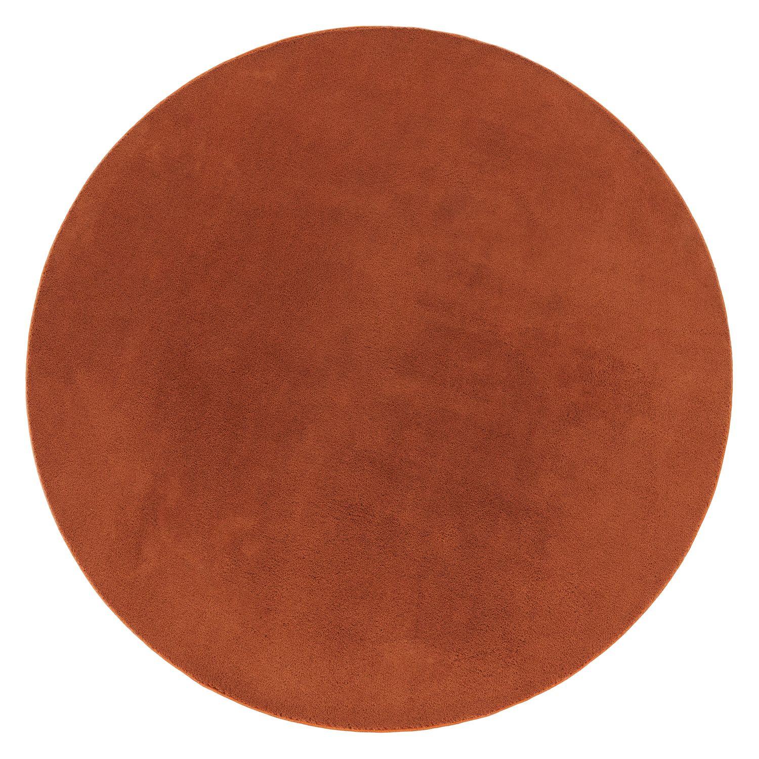 FLACHWEBETEPPICH Kupfer Ø 80 cm - Kupferfarben, Kunststoff (80/80cm) - TT Home