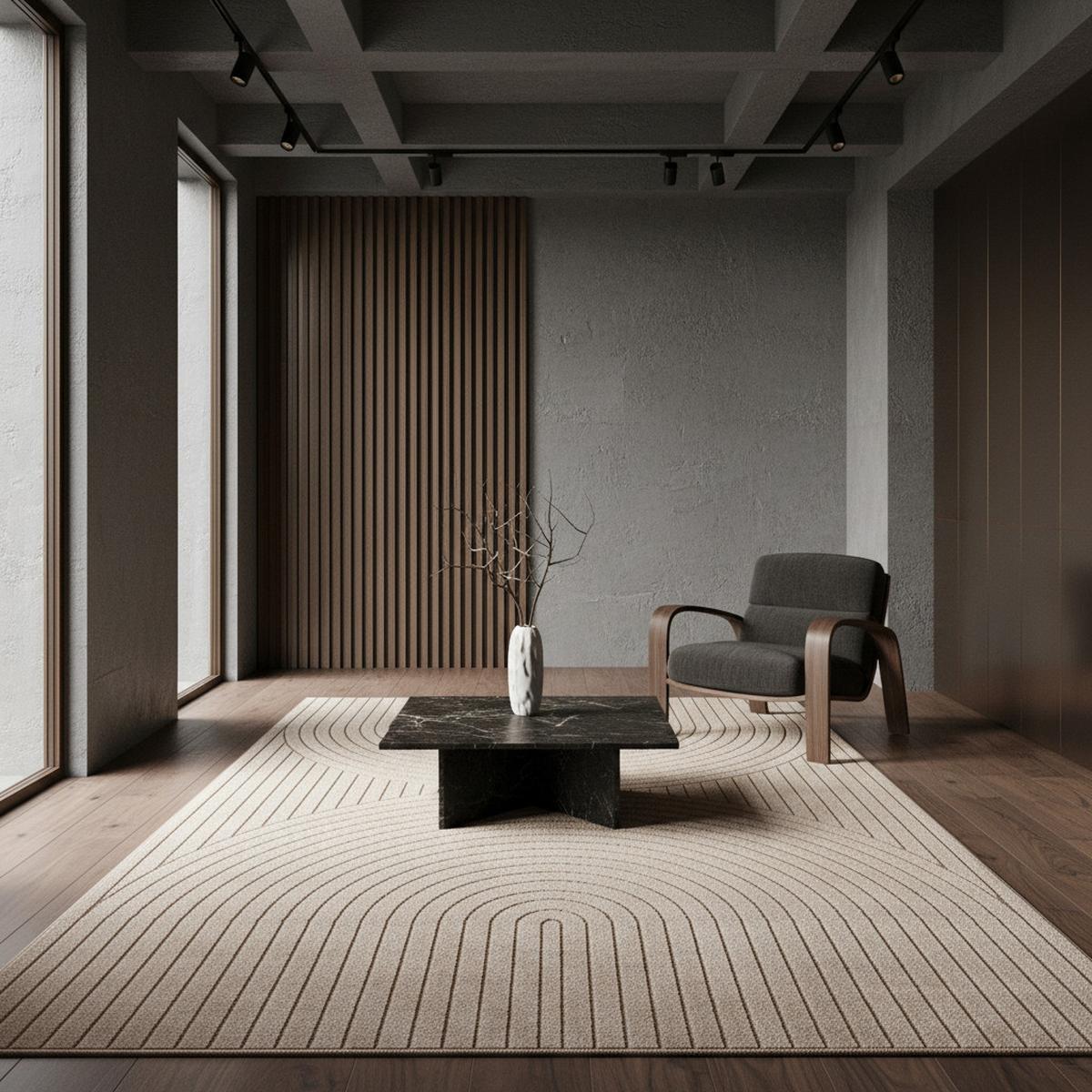 TEPPICH Outdoor ENGADIN in Beige, im Skandi-Stil mit 3D-Design, 240 x 340 cm - Beige, Textil (340/240cm) - KADIMA DESIGN