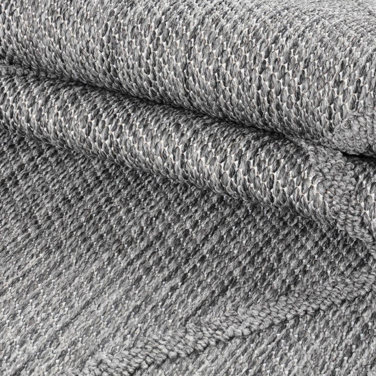 TEPPICH Outdoor IMST in Grau, im Boho-Stil, 120 x 170 cm - Grau, Textil (120/170cm) - KADIMA DESIGN